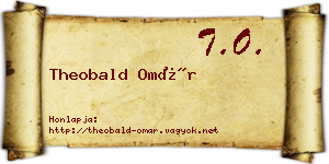 Theobald Omár névjegykártya